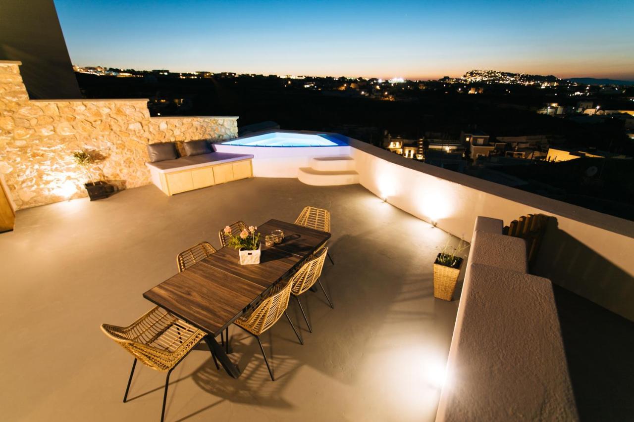 Amer Villa Santorini With Outdoor Hot Tub Vóthon Екстериор снимка