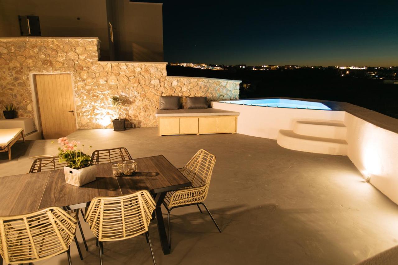 Amer Villa Santorini With Outdoor Hot Tub Vóthon Екстериор снимка
