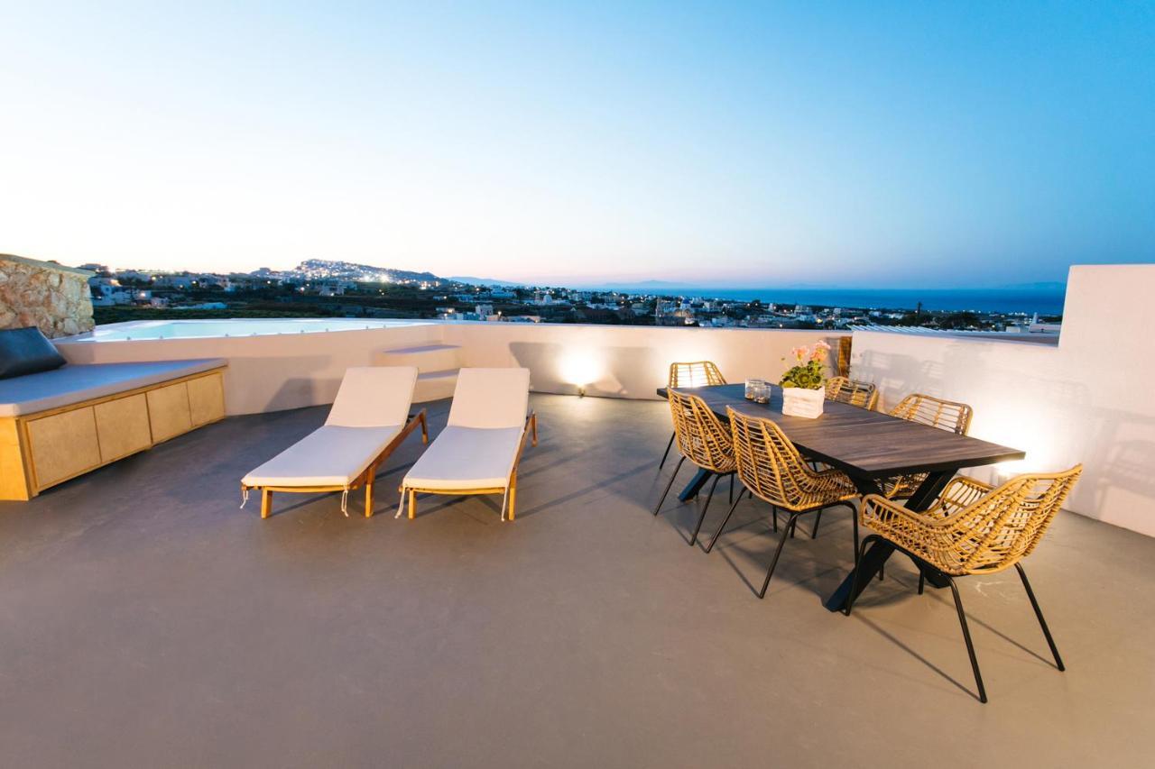 Amer Villa Santorini With Outdoor Hot Tub Vóthon Екстериор снимка
